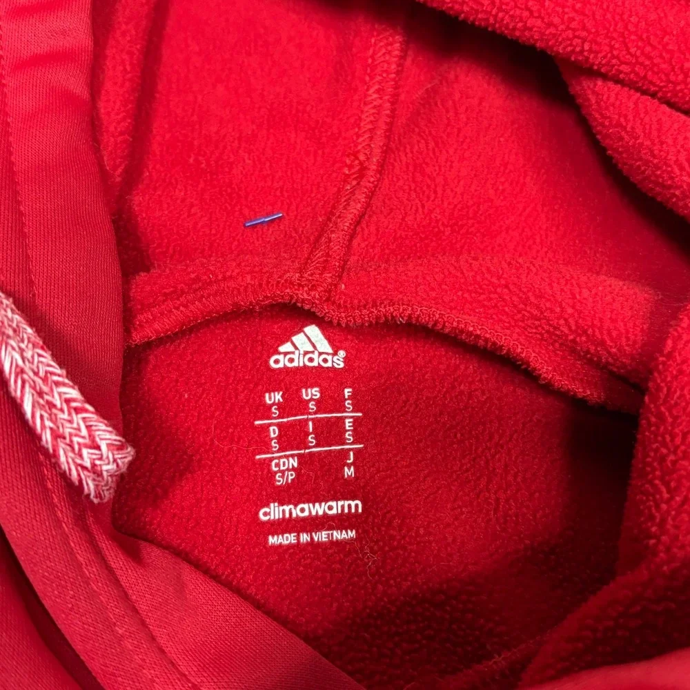 Adidas Louisville Cardinals Mens Small Red ClimaWarm Hoodie Sweatshirt NCAA